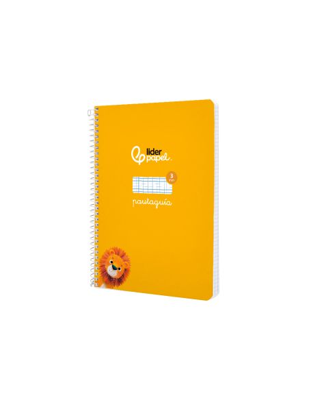 Cuaderno Espiral Liderpapel A5 Pautaguia Tapa Blanda 40H 75Gr Cuadro Pautado 3Mm Color Amarillo