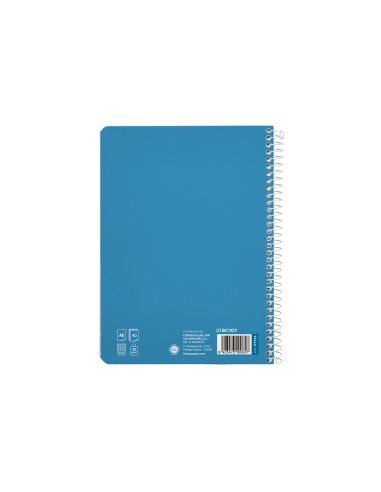 Cuaderno Espiral Liderpapel A5 Pautaguia Tapa Blanda 40H 75Gr Cuadro Pautado 3Mm Color Azul