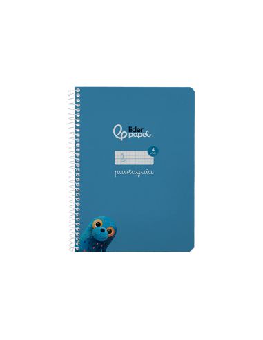 Cuaderno Espiral Liderpapel A5 Pautaguia Tapa Blanda 40H 75Gr Cuadro Pautado 4Mm Color Azul