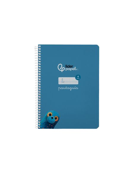Cuaderno Espiral Liderpapel A5 Pautaguia Tapa Blanda 40H 75Gr Cuadro Pautado 4Mm Color Azul