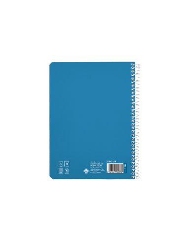 Cuaderno Espiral Liderpapel A5 Pautaguia Tapa Blanda 40H 75Gr Cuadro Pautado 4Mm Color Azul