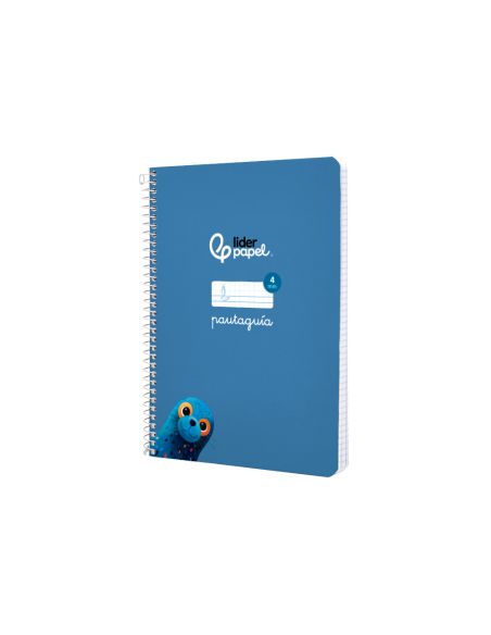 Cuaderno Espiral Liderpapel A5 Pautaguia Tapa Blanda 40H 75Gr Cuadro Pautado 4Mm Color Azul