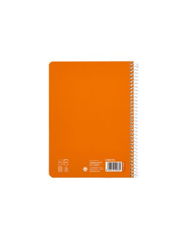 Cuaderno Espiral Liderpapel A5 Pautaguia Tapa Blanda 40H 75Gr Cuadro Pautado 4Mm Color Naranja