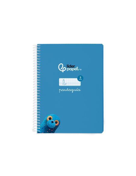 Cuaderno Espiral Liderpapel A5 Pautaguia Tapa Blanda 40H 75Gr Cuadro Pautado 5Mm Color Azul