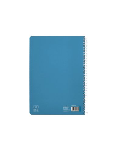 Cuaderno Espiral Liderpapel A4 Pautaguia Tapa Blanda 80H 75Gr Cuadro Pautado 2,5Mm Color Azul