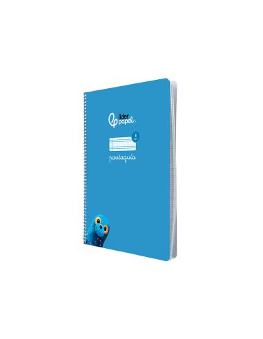 Cuaderno Espiral Liderpapel A4 Pautaguia Tapa Blanda 80H 75Gr Cuadro Pautado 3Mm Color Azul