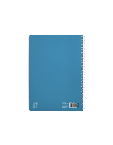 Cuaderno Espiral Liderpapel A4 Pautaguia Tapa Blanda 80H 75Gr Cuadro Pautado 4Mm Color Azul
