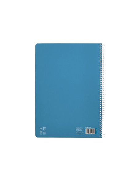 Cuaderno Espiral Liderpapel A4 Pautaguia Tapa Dura 80H 90 Gr Cuadro Pautado 3Mm Color Azul|Libreriasalesiana