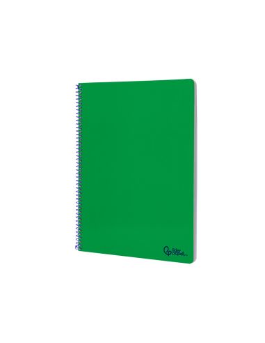 Cuaderno Espiral Liderpapel A4 Smart Tapa Blanda 80H 75Gr Rayado Horizontal Con Margen Color Verde