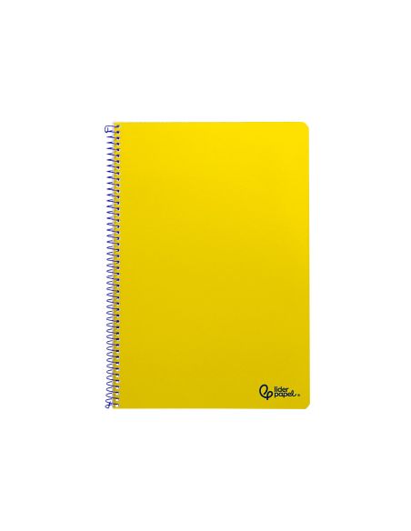 Cuaderno Espiral Liderpapel A4 Smart Tapa Blanda 80H 75Gr Pauta 2,5Mm Con Margen Color Amarillo