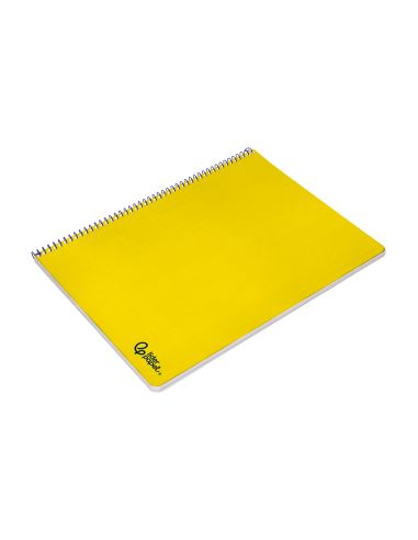 Cuaderno Espiral Liderpapel A4 Smart Tapa Blanda 80H 75Gr Pauta 2,5Mm Con Margen Color Amarillo