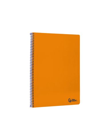 Cuaderno Espiral Liderpapel A4 Smart Tapa Blanda 80H 75Gr Pauta 2,5Mm Con Margen Color Naranja