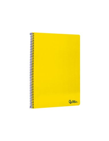 Cuaderno Espiral Liderpapel A4 Smart Tapa Blanda 80H 75Gr Pauta 3,5Mm Con Margen Color Amarillo