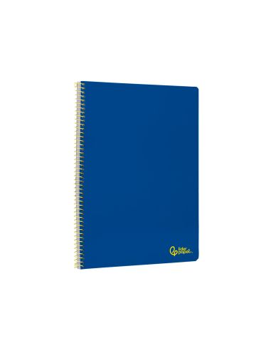 Cuaderno Espiral Liderpapel A4 Smart Tapa Blanda 80H 75Gr Pauta 3,5Mm Con Margen Color Azul Oscuro