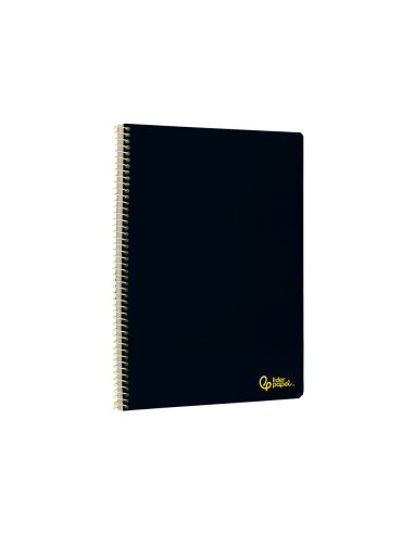 Cuaderno Espiral Liderpapel A4 Smart Tapa Blanda 80H 75Gr Pauta 3,5Mm Con Margen Color Negro