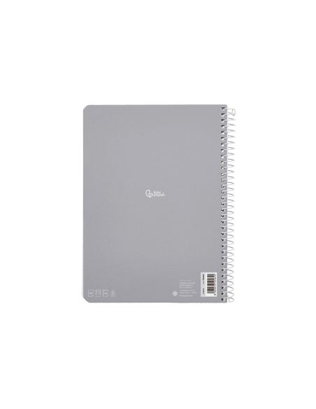 Cuaderno Espiral Liderpapel A4 Micro Smart Tapa Blanda 80H 75Gr Horizontal 7Mm Doble Margen 4 Taladros Colores