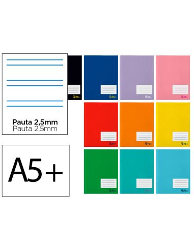 Libreta Liderpapel Smart A5 Plus 32 Hojas 75Gr Pauta 5 2.5Mm Con Margen