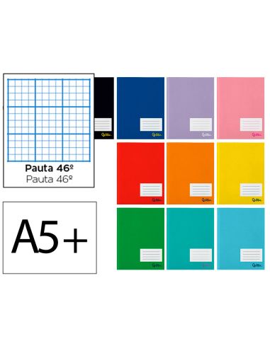 Libreta Liderpapel Smart A5 Plus 32 Hojas 75Gr Rayado Nº46 Colores Surtidos