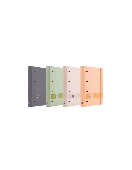 Carpeta 4 Anillas Oxford Europeanbinder Tapa Extradura Din A4 + Recambio 120H Cuadro 5 Mm Boreal + Indices