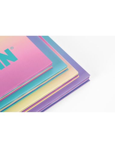 Cuaderno espiral milan coleccion sunset din a4 tapa dura 90 hojas 95 gr cuadricula 5 mm verde|Libreriasalesiana