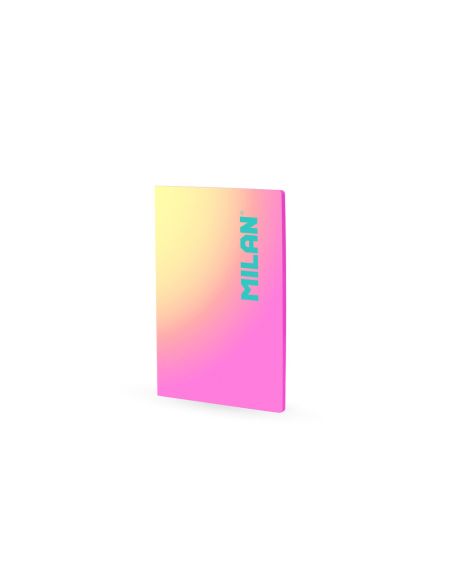Libreta Encolada Milan Coleccion Sunset Din A4 48 Hojas 95 Gr Cuadricula 5Mm Rosa