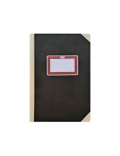 Libro Cartone Cosido Fernandes Flecha Din A6+ Liso 50 Hojas 100 Gr Negro