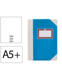 Libro Cartone Cosido Fernandes Flecha Din A5+ Liso 50 Hojas 100 Gr Azul