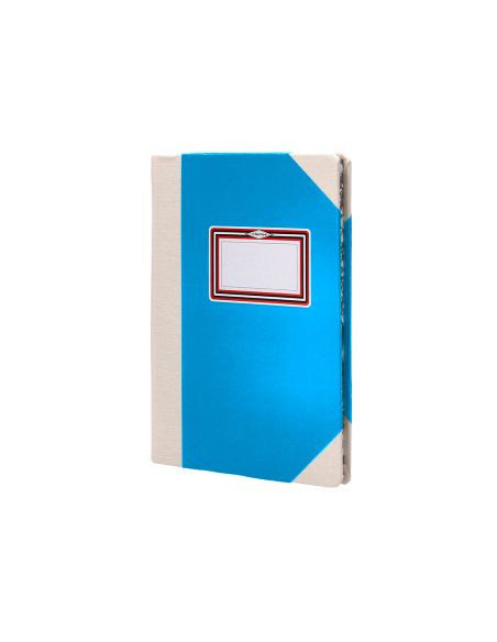 Libro Cartone Cosido Fernandes Flecha Din A5+ Liso 50 Hojas 100 Gr Azul
