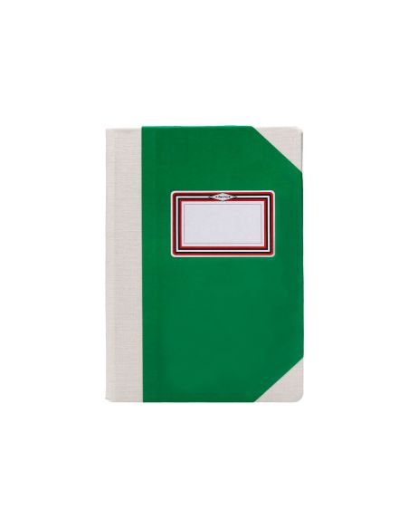 Libro Cartone Cosido Fernandes Flecha Din A5+ Liso 50 Hojas 100 Gr Verde