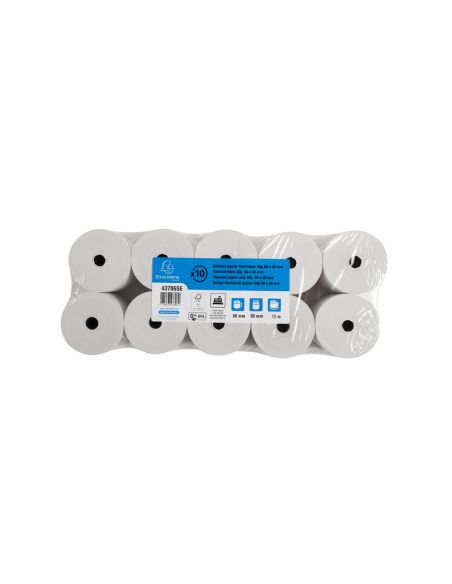 Rollo Sumadora Exacompta Termico 80X70 Mm 48 G/M2 Sin Bpa