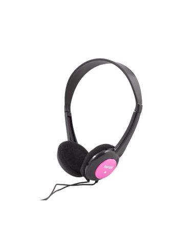 Auriculares Maxell Infantil Diadema Jack 3,5 Mm Longitud Cabel 1,2 Mt Color Rosa