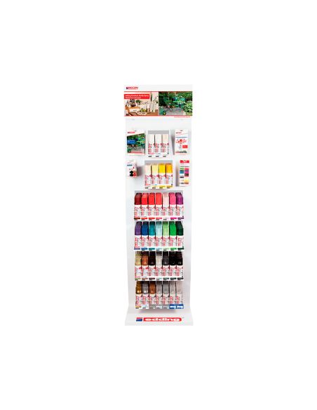 Pintura Acrilica Edding 5200 Permanente Spray Bote 200 Ml Expositor De 24 Unidades Colores Surtidos