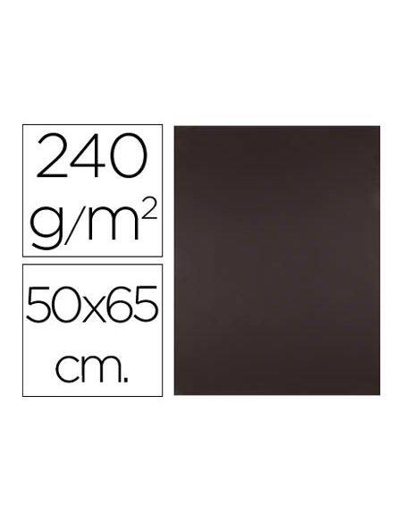 Cartulina Liderpapel 50X65 Cm Marron Oscuro 240 Gr Unidad