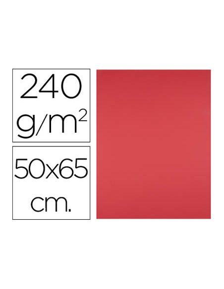 Cartulina Liderpapel 50X65 Cm 240G/M2 Rojo