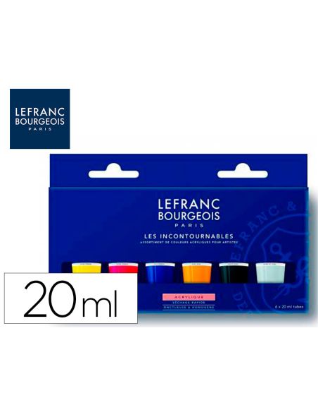 Pintura Acrilica L&B Bote De 80 Ml Caja De 5 Unidades Colores Surtidos
