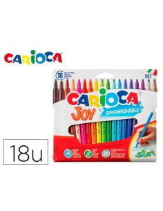 Rotulador Carioca Joy Caja De 18 Unidades Colores Surtidos