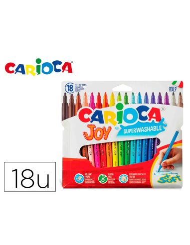 Rotulador Carioca Joy Caja De 18 Unidades Colores Surtidos