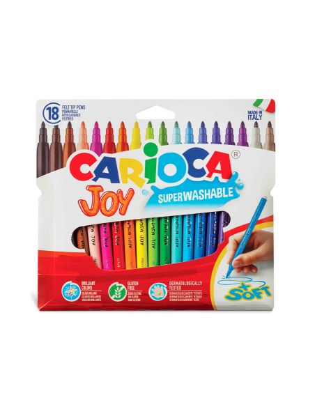Rotulador Carioca Joy Caja De 18 Unidades Colores Surtidos