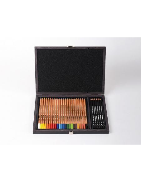 Lapices De Colores Lyra Rembrandt Polycolor 30 Colores Surtidos En Maletin De Madera