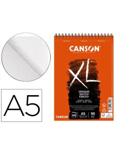 Bloc Dibujo Croquis Din A5 Microperforado 14,8X21 Cm 60 Hojas Grano Fino 90 Gr/M2