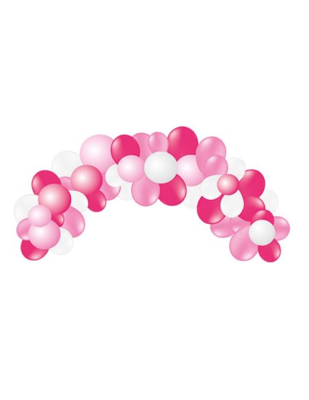 Globo 100% Latex Biodegradable Guinarlda Arco Baby Pink 55 Unidades Colores Pastel