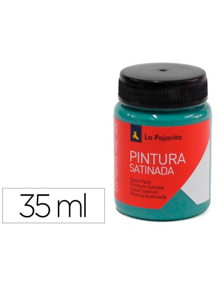 Pintura Latex La Pajarita Satinada L-39 Bote 35 Ml Verde Jade