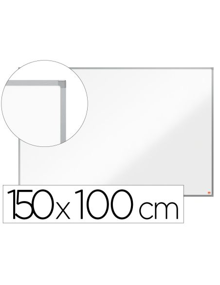 Pizarra Blanca Nobo Essence Acero Lacado 1500X1000 Mm