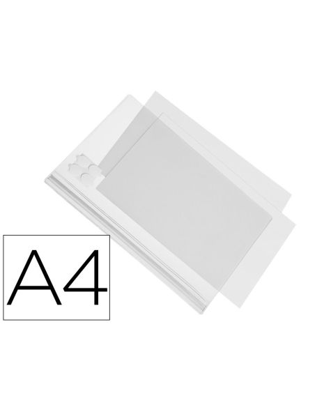 Marco Porta Anuncios Durable Adhesiva Impermeable Transparente Din A4 Pack De 5 Unidades