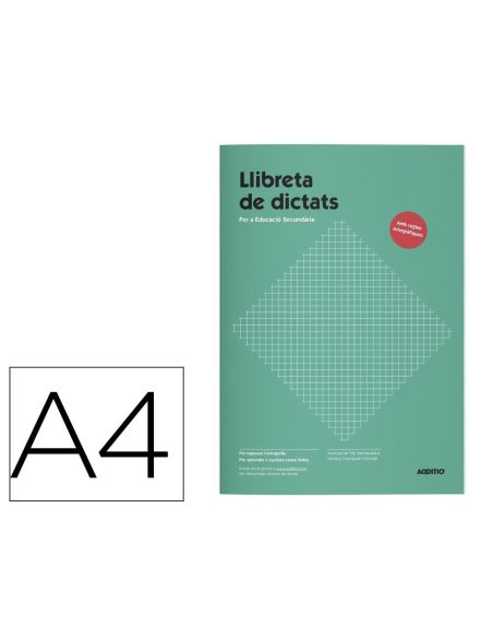 Libreta De Dictados Catalan Additio Secundaria 64 Paginas 170X240 Mm