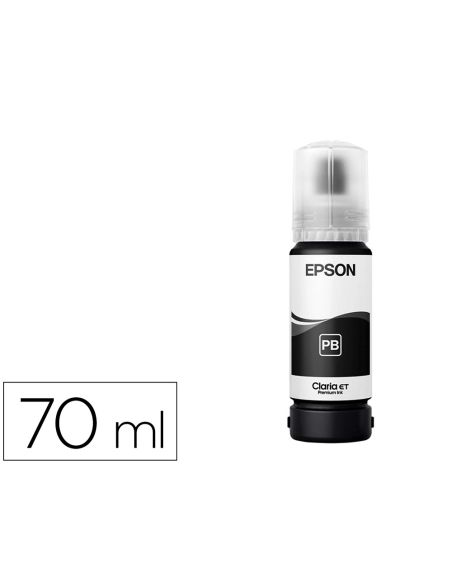 Tinta Epson T114 Eco Tank Et-8500 / 8550 Negro Photo Botella 70 Ml