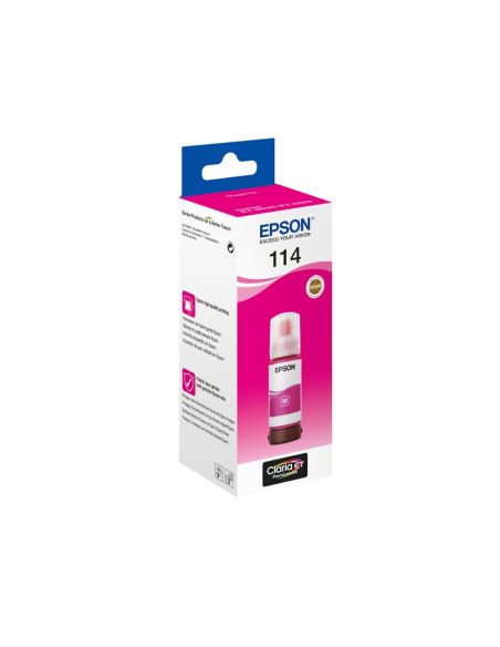 Tinta Epson T114 Eco Tank Et-8500 / 8550 Magenta Botella 70 Ml