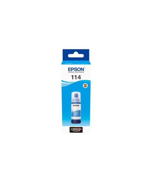 Tinta Epson T114 Eco Tank Et-8500 / 8550 Cian Botella 70 Ml
