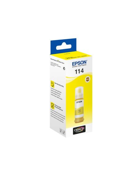 Tinta Epson T114 Eco Tank Et-8500 / 8550 Amarillo Botella 70 Ml