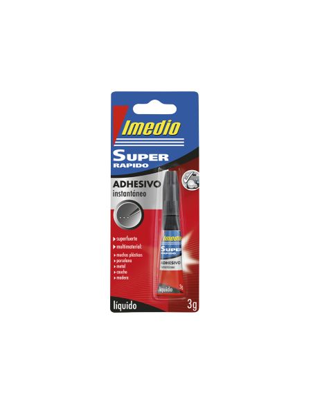 Pegamento Imedio Super Rapido Adhesivo Instantaneo Bote De 3 Gr